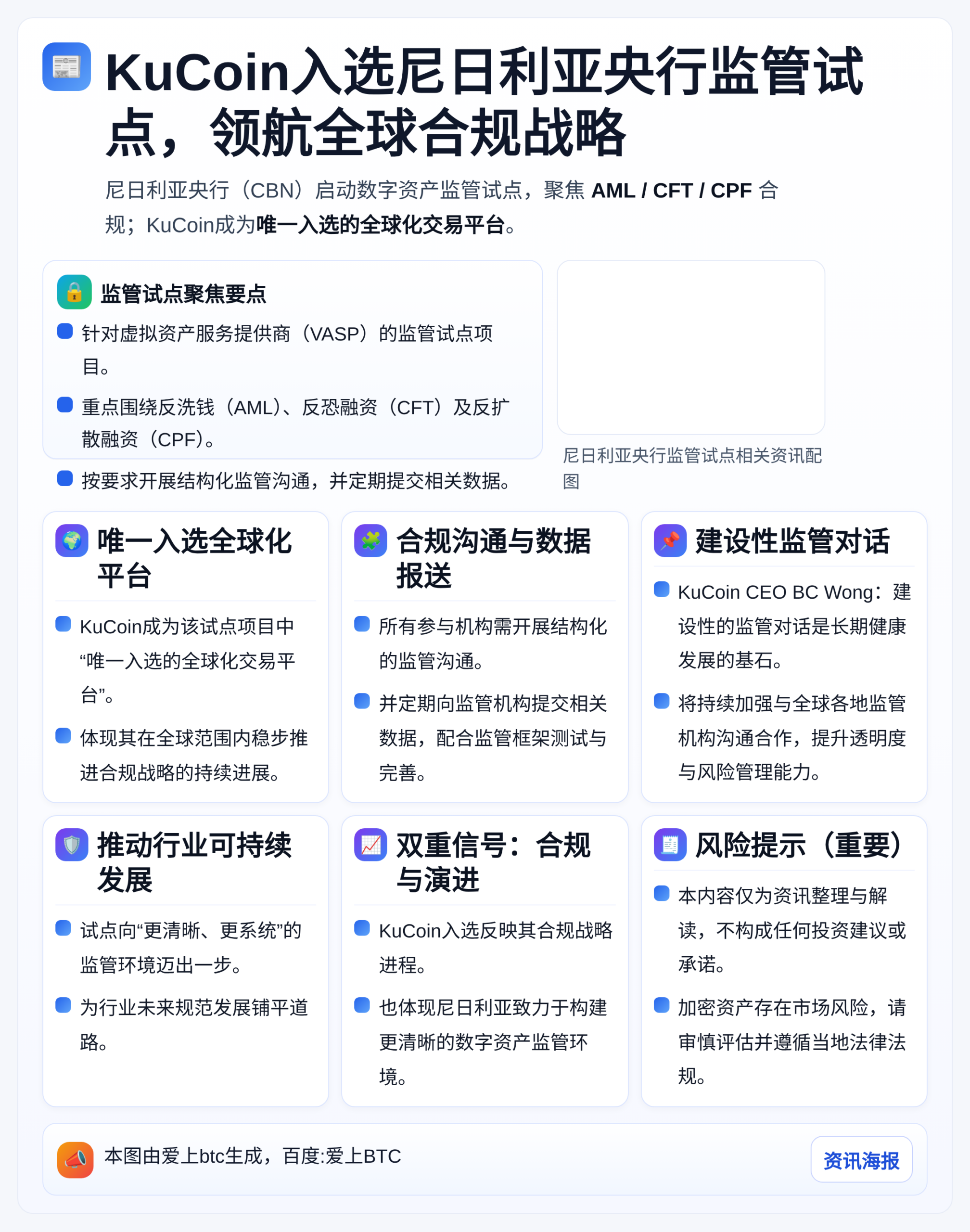 KuCoin入选尼日利亚央行监管试点，领航全球合规战略