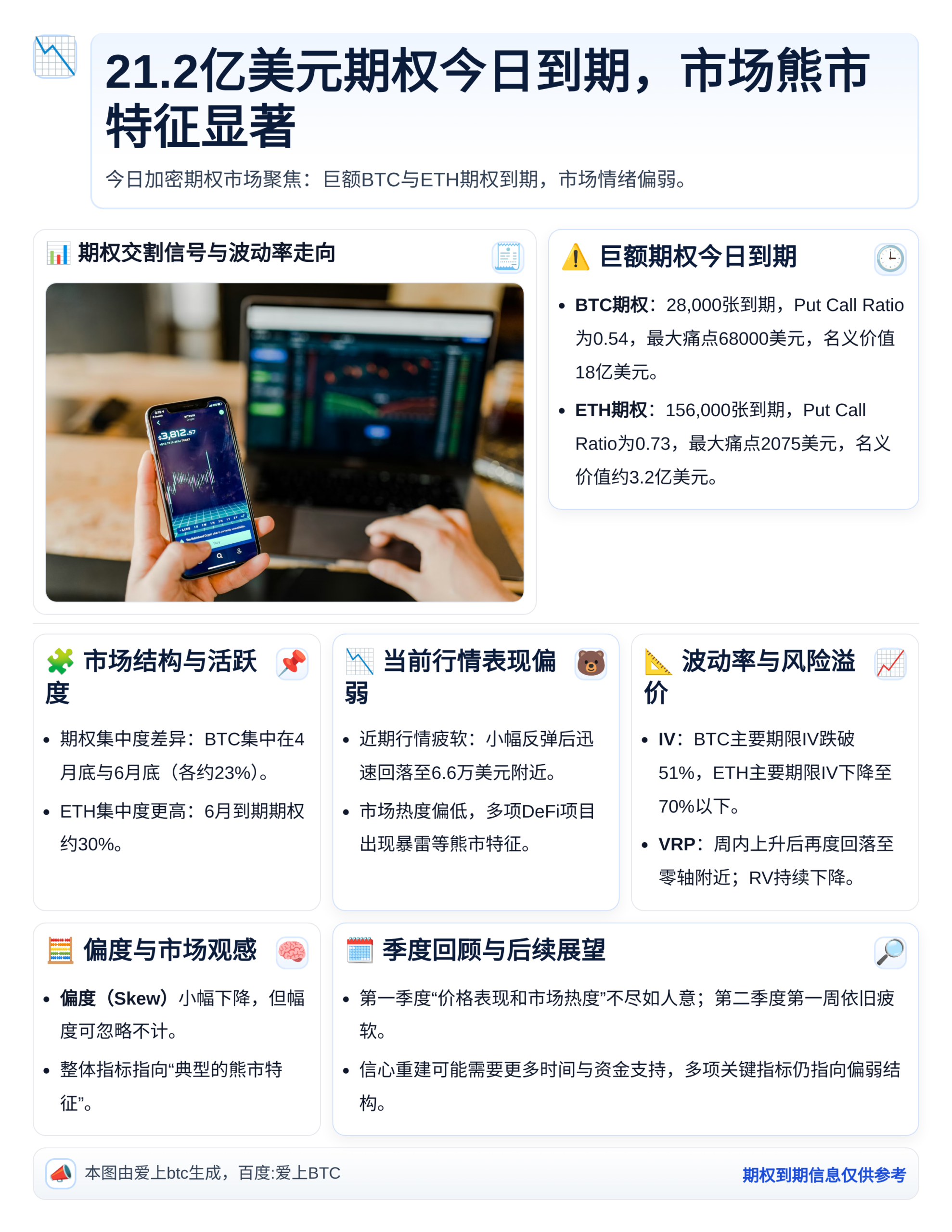 21.2亿美元期权今日到期，市场熊市特征显著