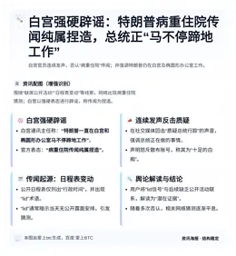 白宫否认特朗普病重传闻