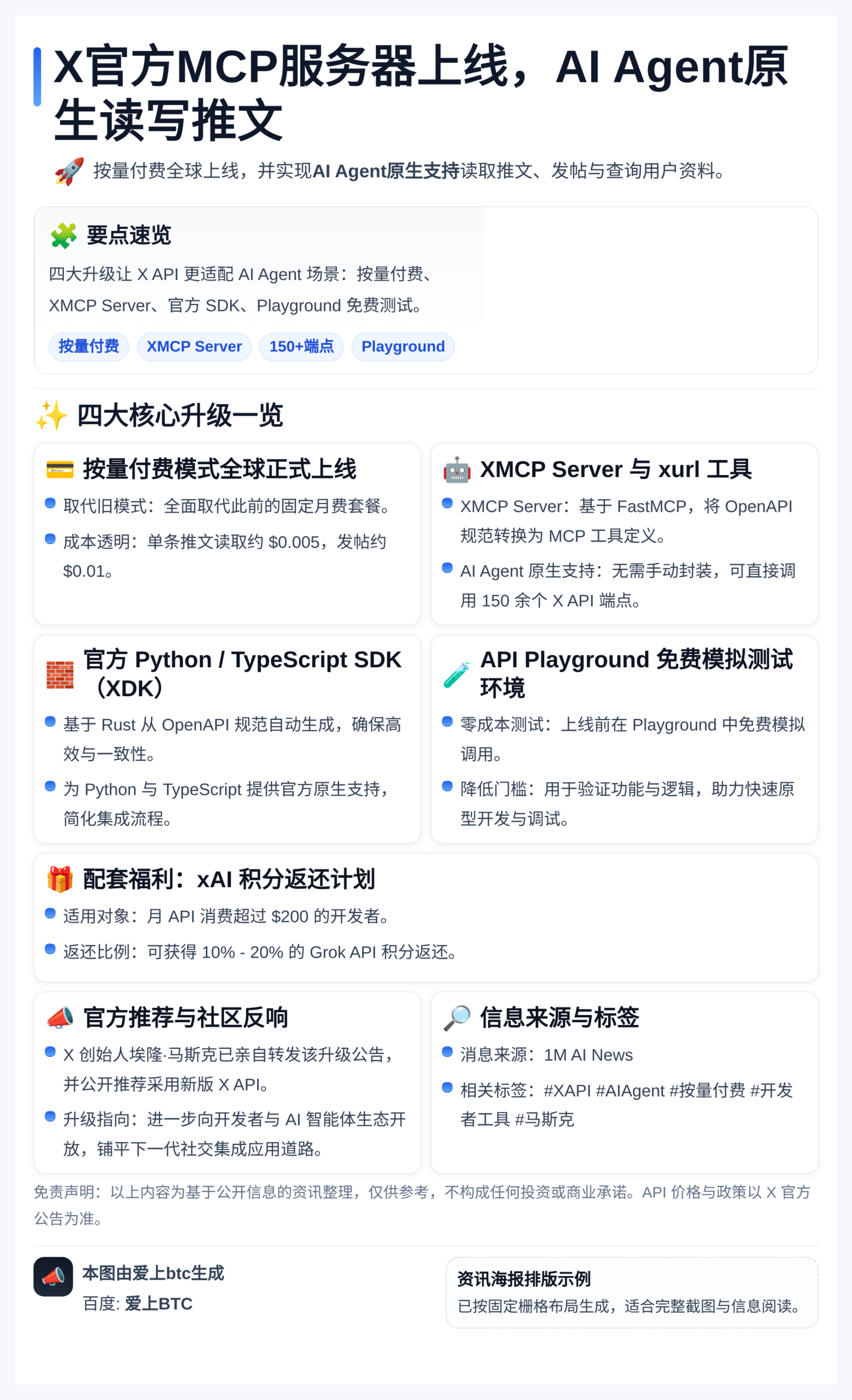 X官方MCP服务器上线，AI Agent原生读写推文