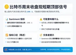 比特币周末收盘现短期顶部信号