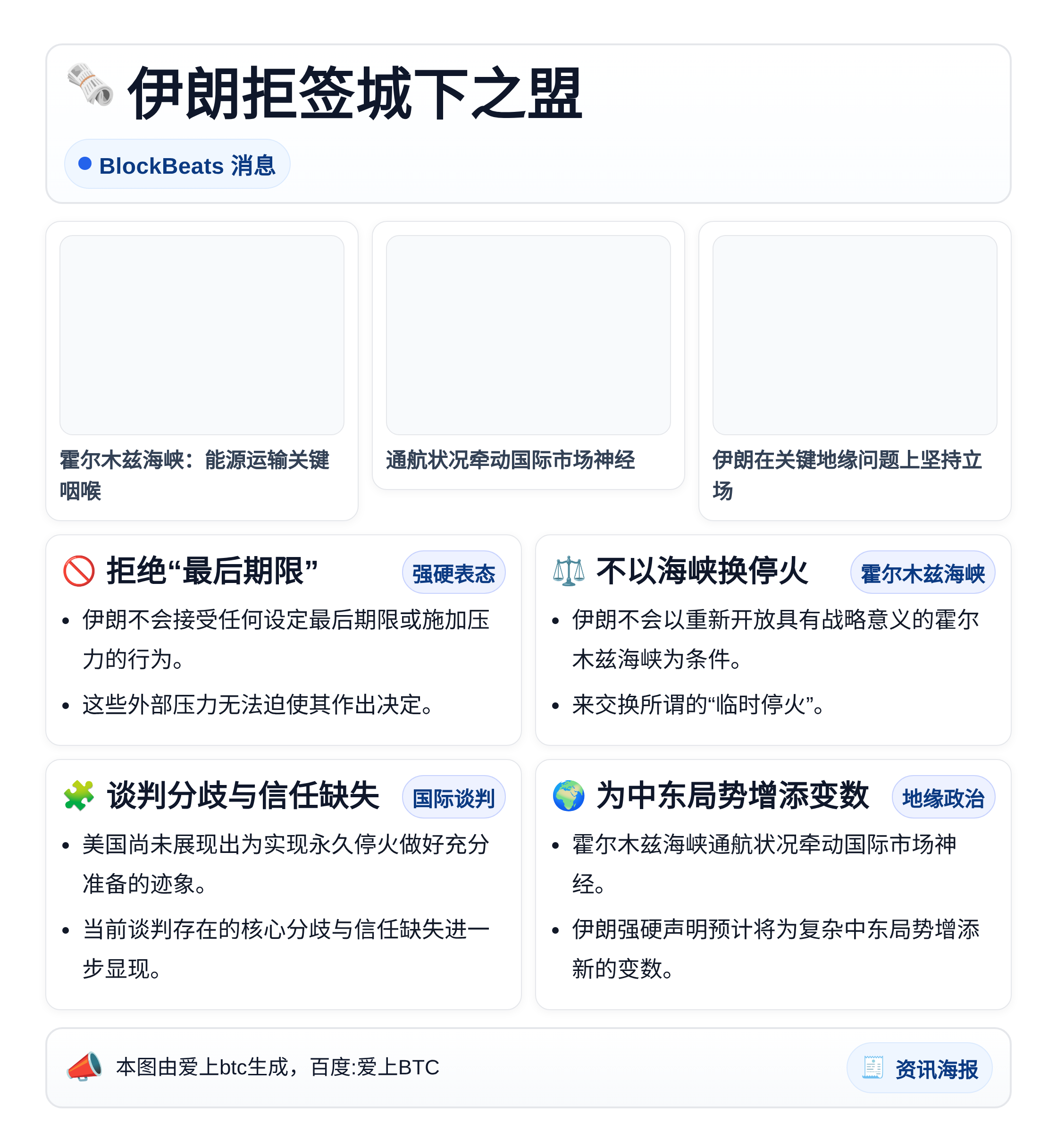 伊朗拒签城下之盟