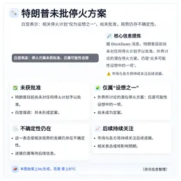 特朗普未批停火方案
