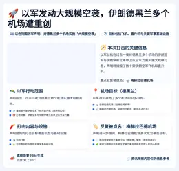 以军空袭德黑兰多个机场