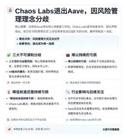 Chaos Labs退出Aave，因风险管理理念分歧