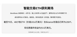 智能交易ETH获利离场