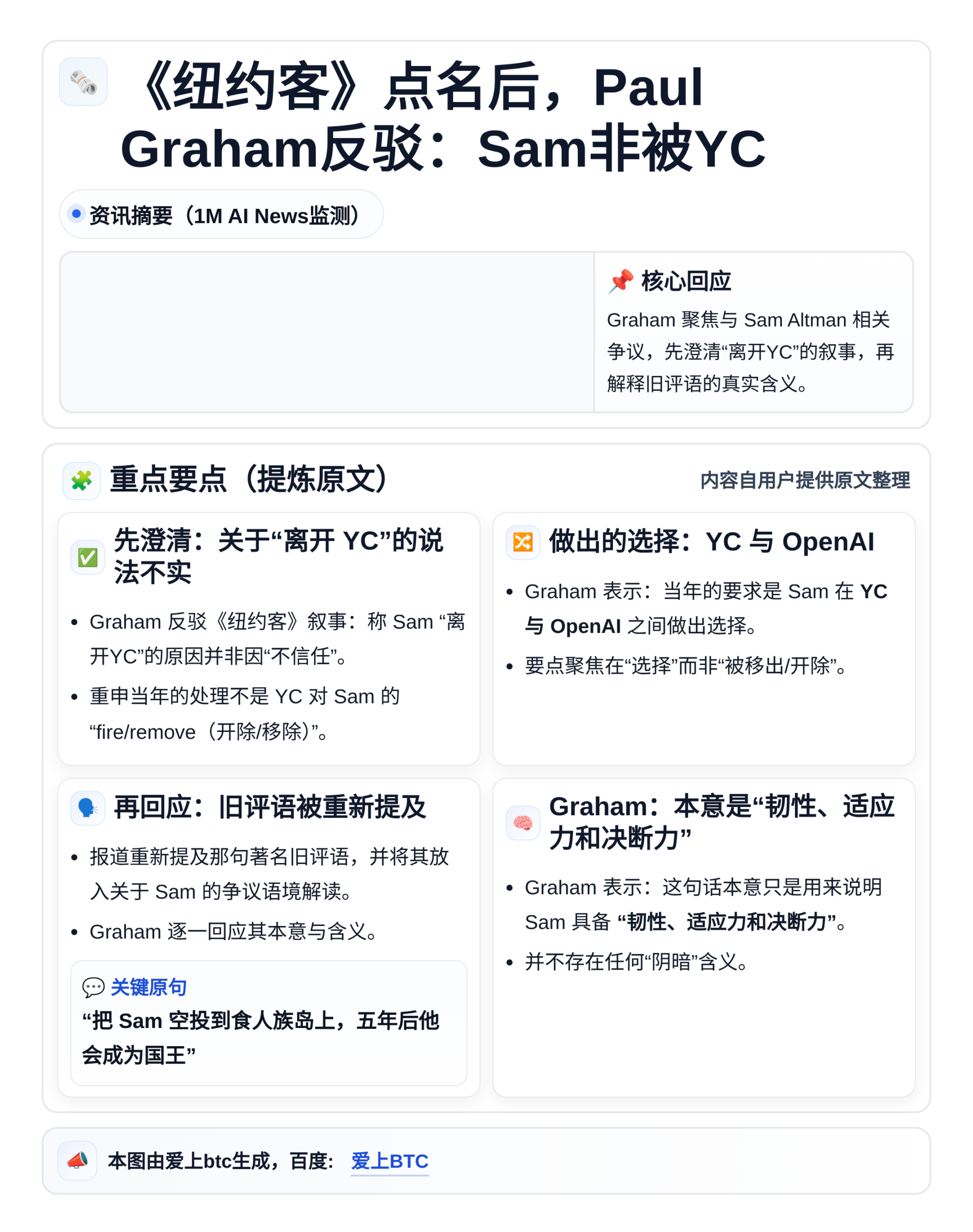 《纽约客》点名后，Paul Graham反驳：Sam非被YC