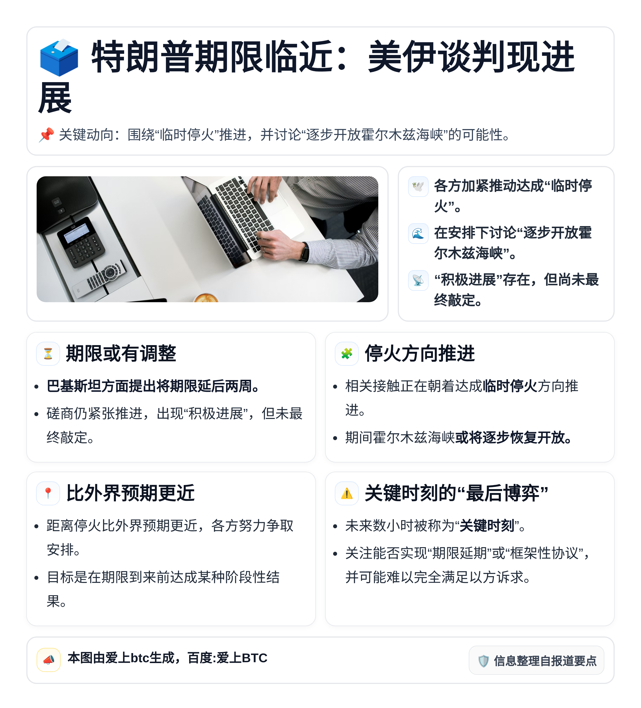 特朗普期限临近：美伊谈判现进展