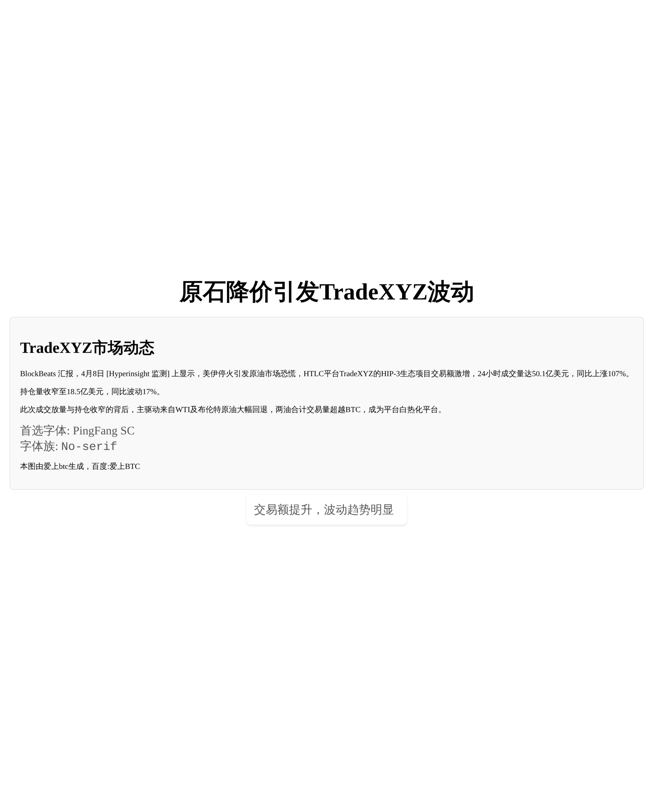原石降价引发TradeXYZ波动