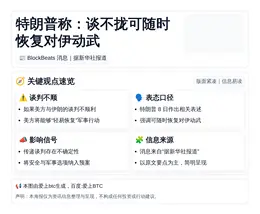 特朗普称：谈不拢可随时恢复对伊动武