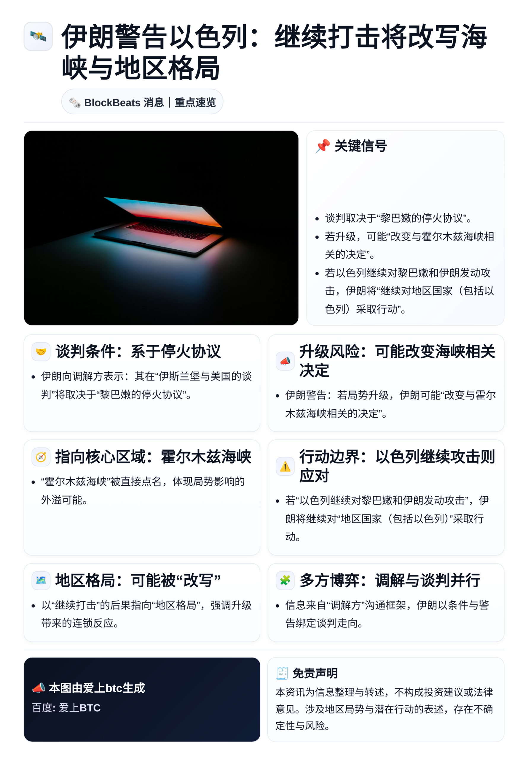 伊朗警告以色列：继续打击将改写海峡与地区格局