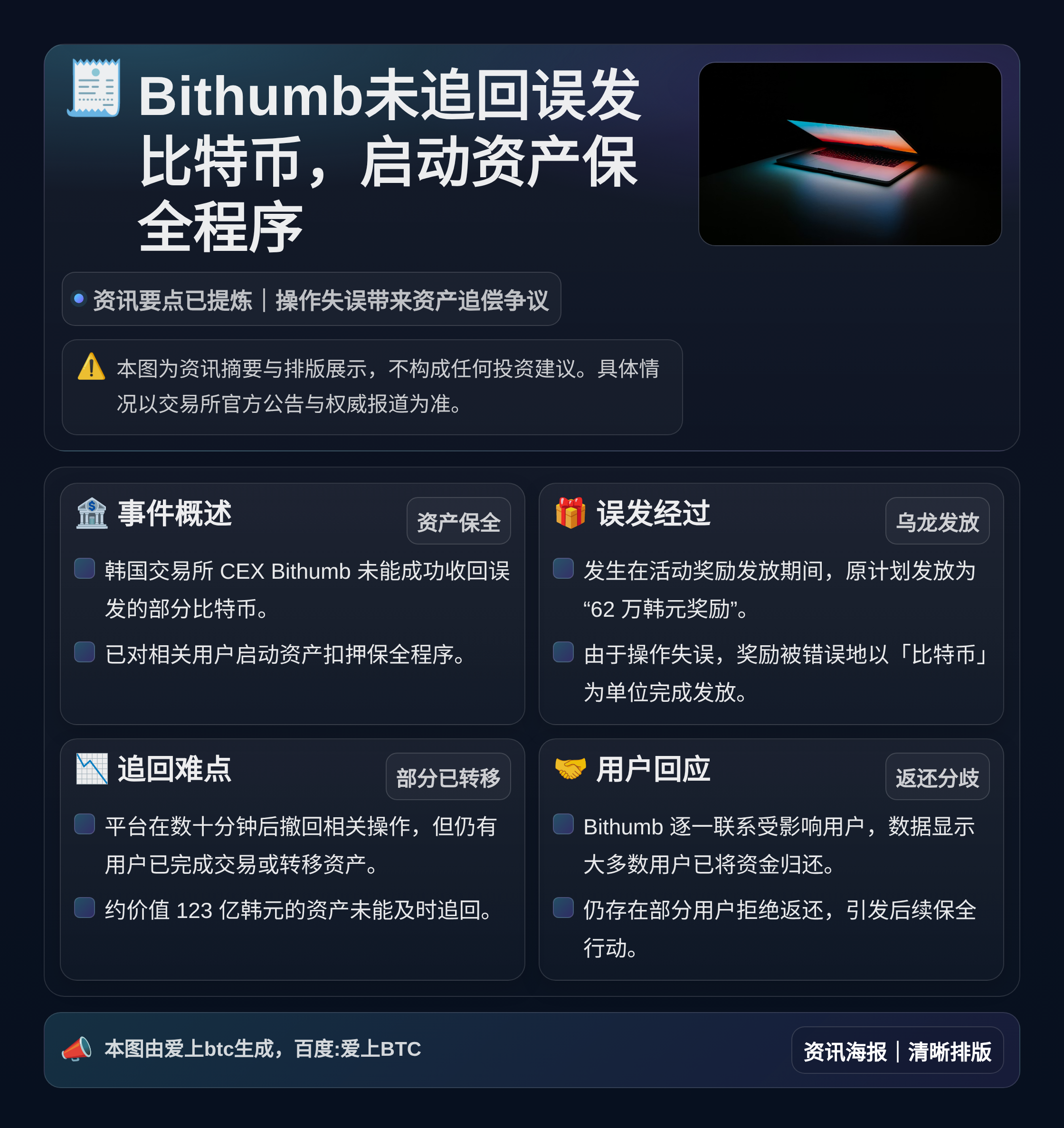 Bithumb未追回误发比特币 启动资产保全程序