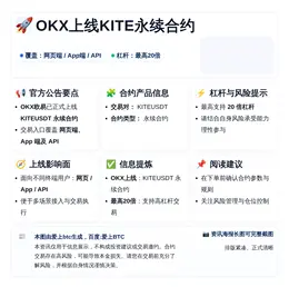 OKX上线KITE永续合约