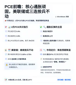 PCE前瞻：核心通胀顽固，美联储或三连按兵不动