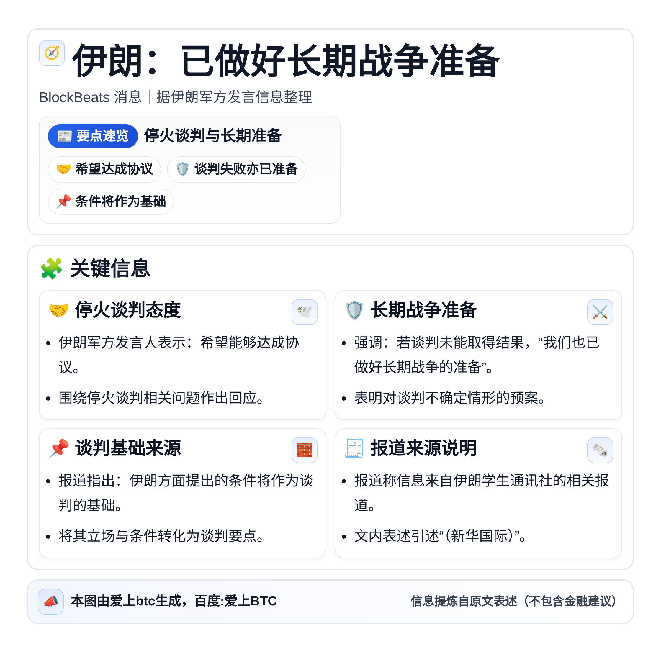 伊朗：已做好长期战争准备