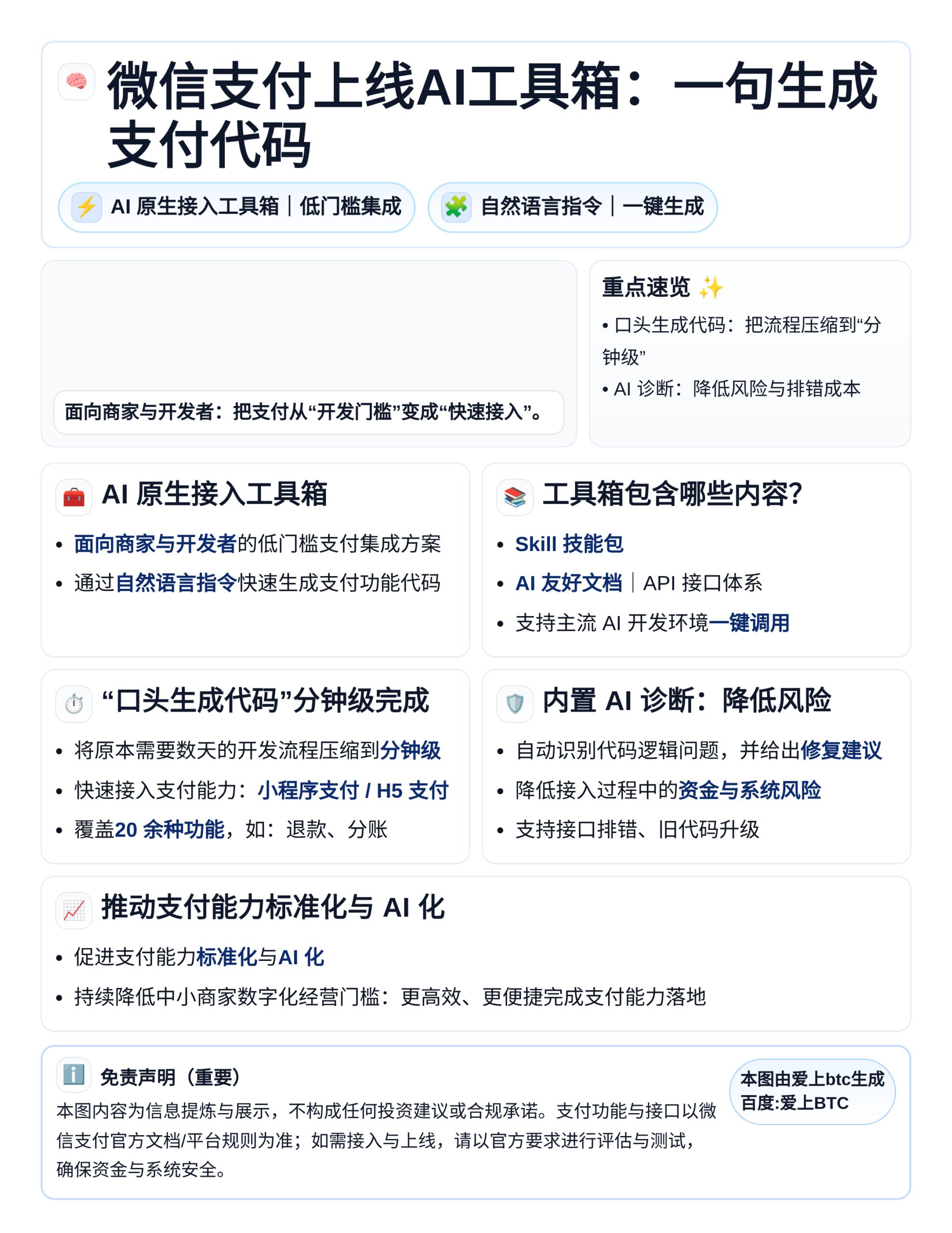 微信支付上线AI工具箱：一句生成支付代码