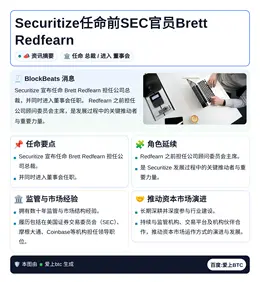 Securitize任命前SEC官员Brett Redfea