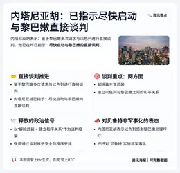 内塔尼亚胡：已指示尽快启动与黎巴嫩直接谈判