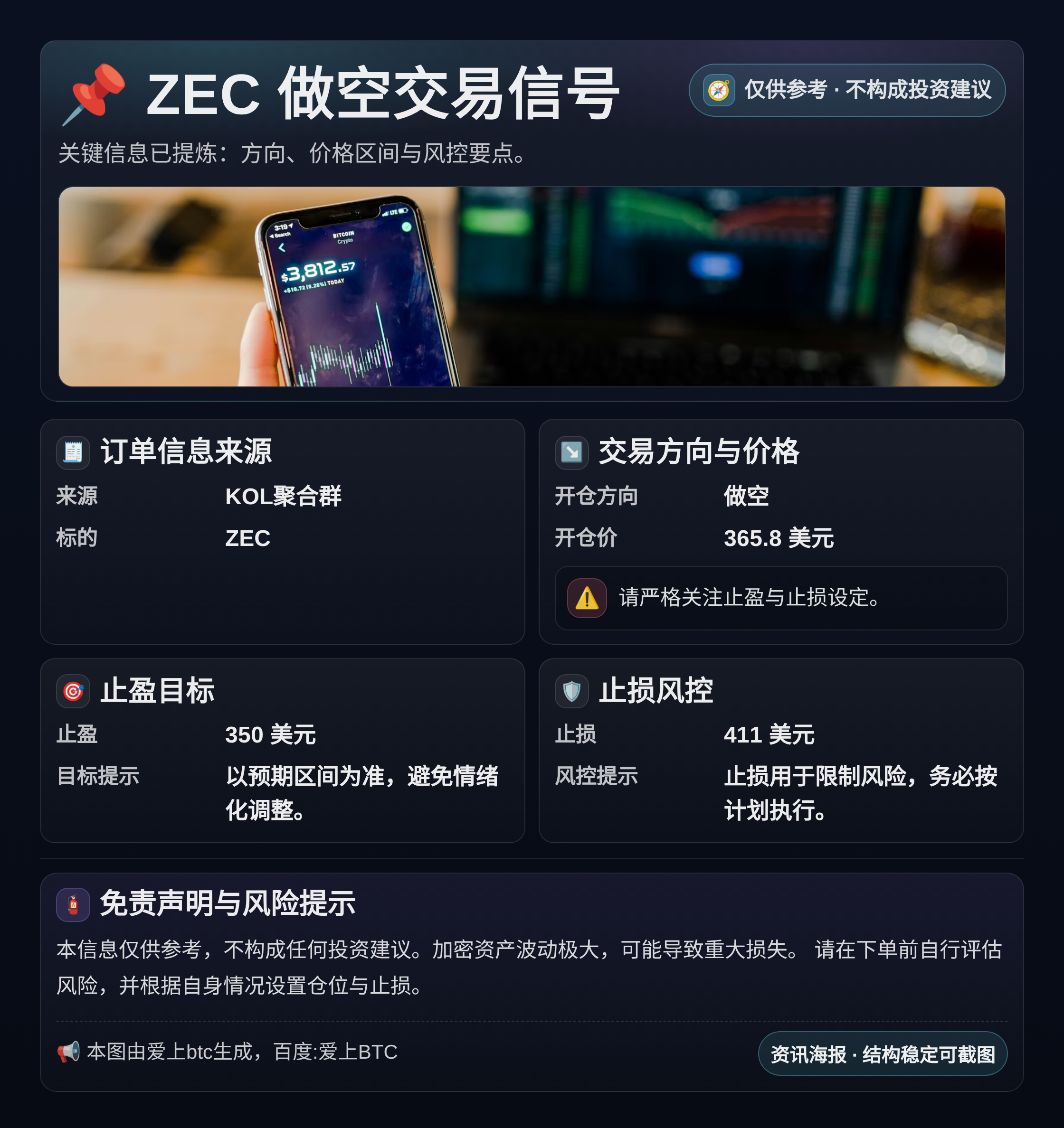 2026-04-10 04:21:51 ZEC做空交易信号