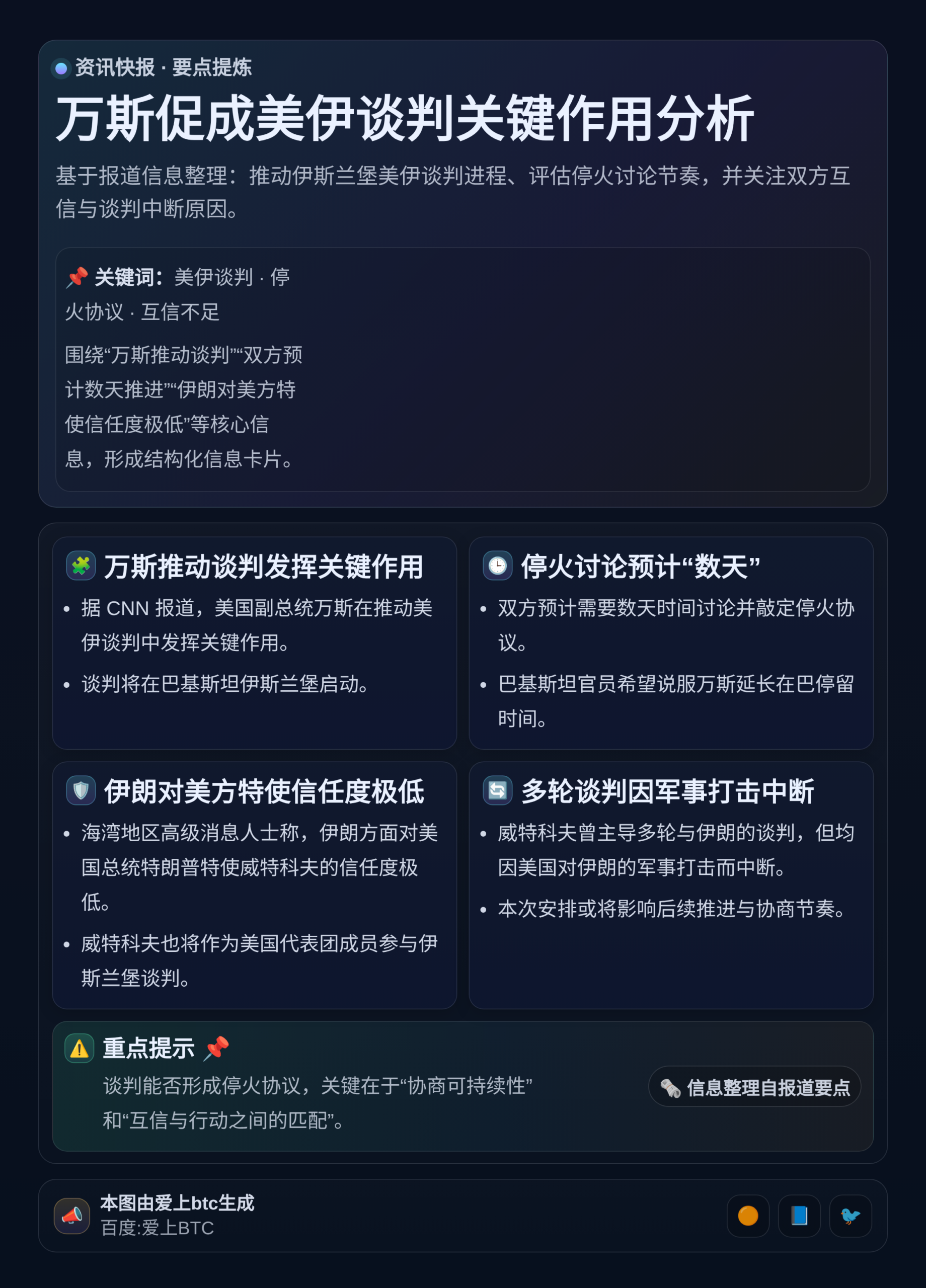 万斯促成美伊谈判关键作用分析