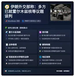 伊朗外交部称：多方已就霍尔木兹核等议题谈判