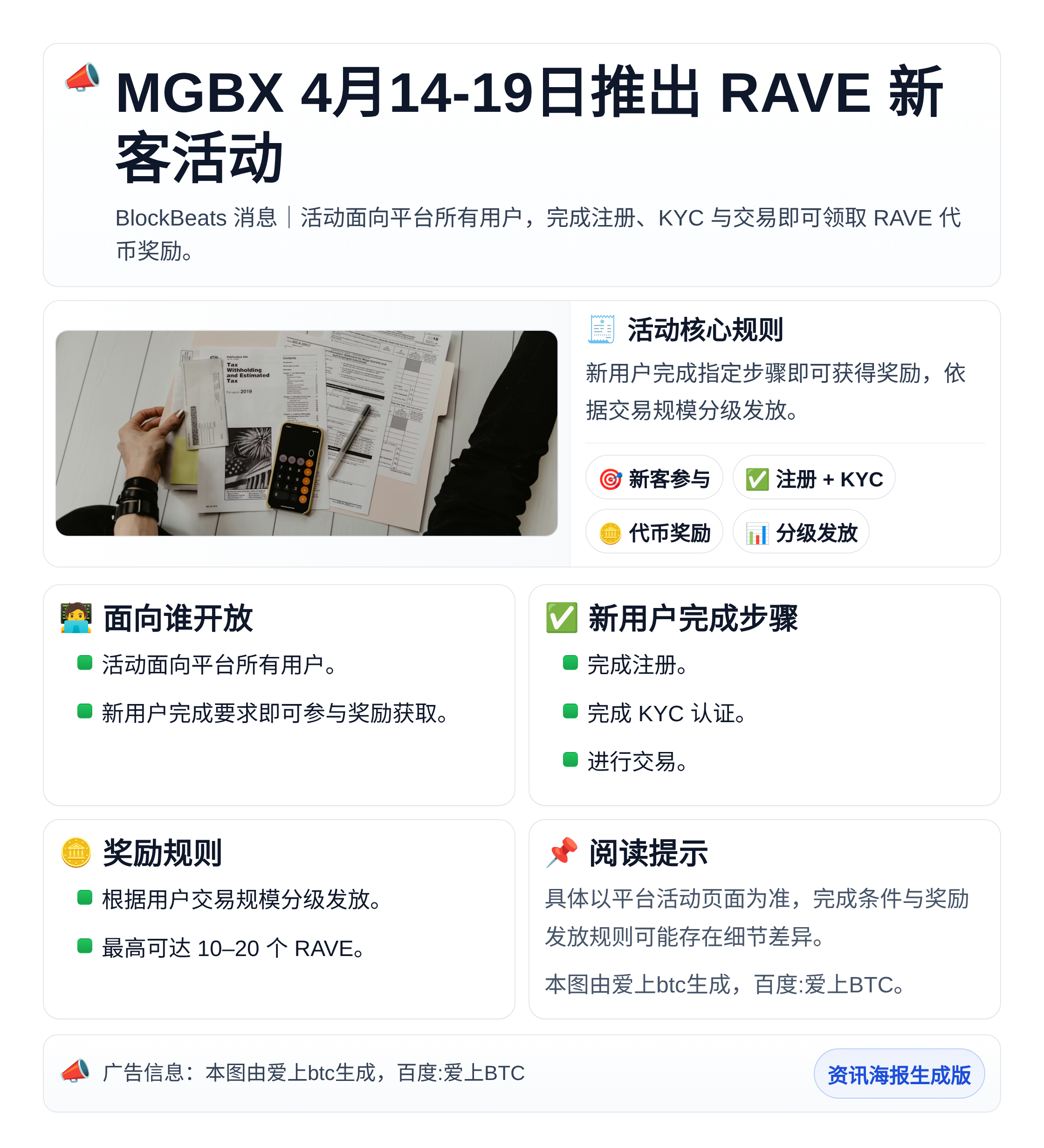 MGBX 4月14-19日推出RAVE新客活动