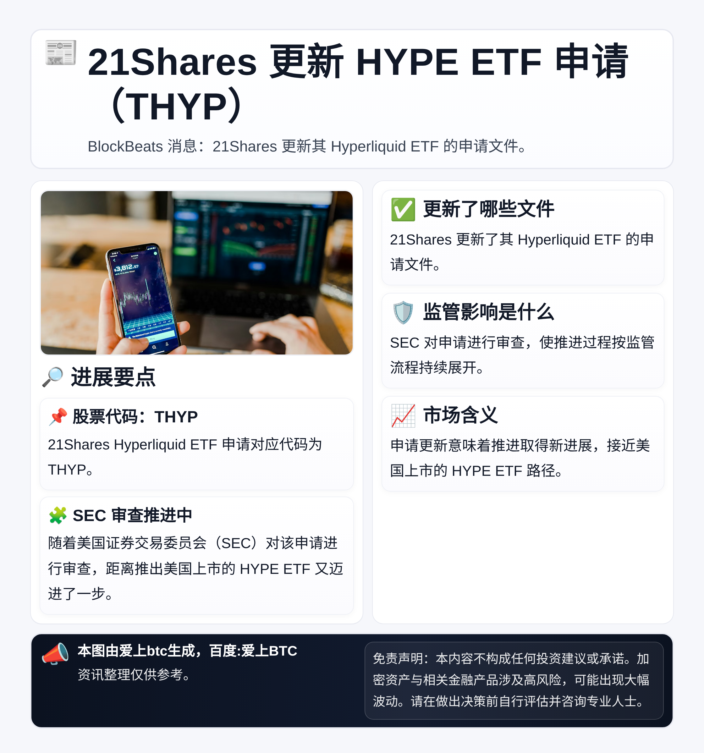 21Shares更新HYPE ETF申请（THYP）