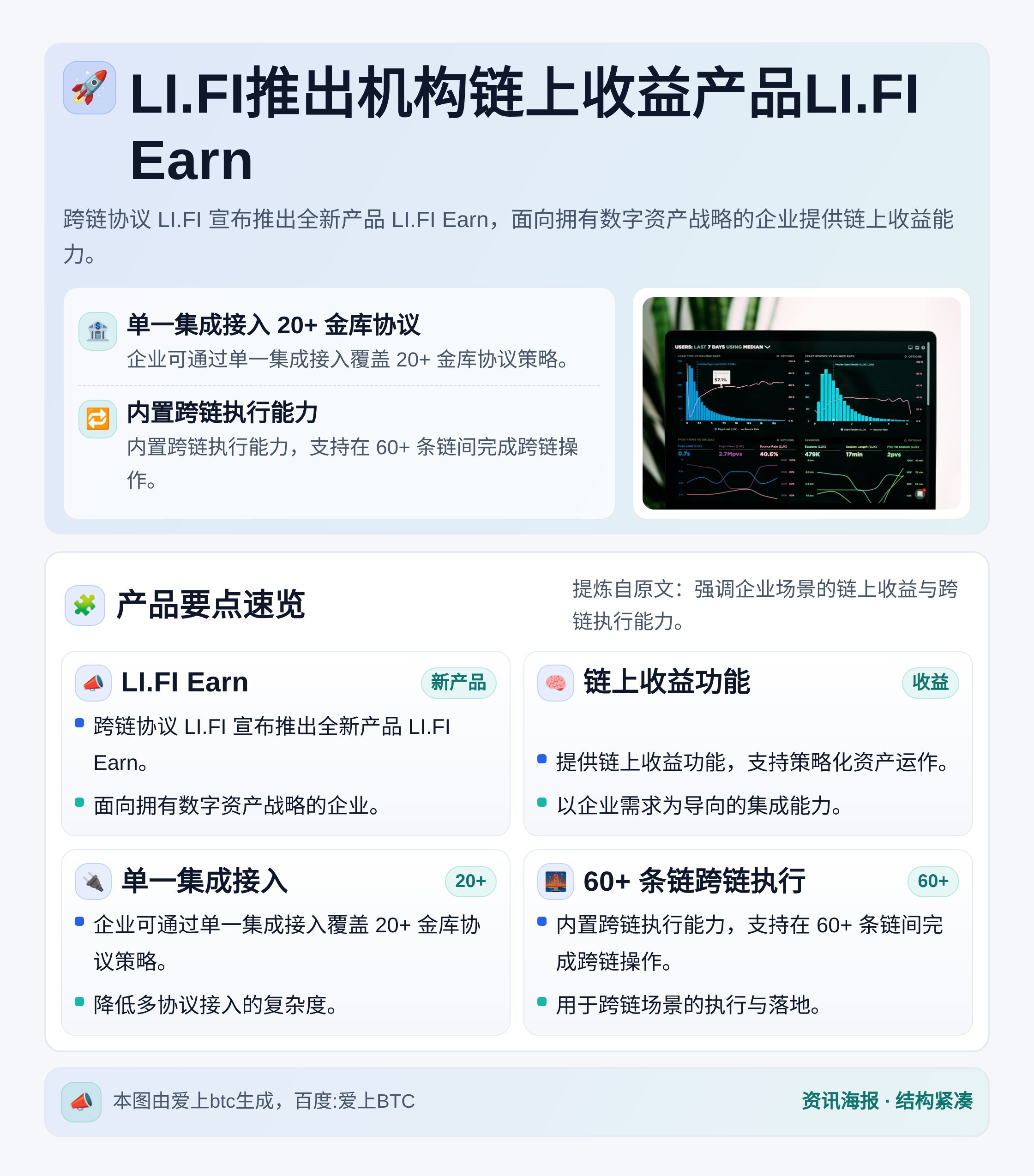 LI.FI推出机构链上收益产品LI.FI Earn