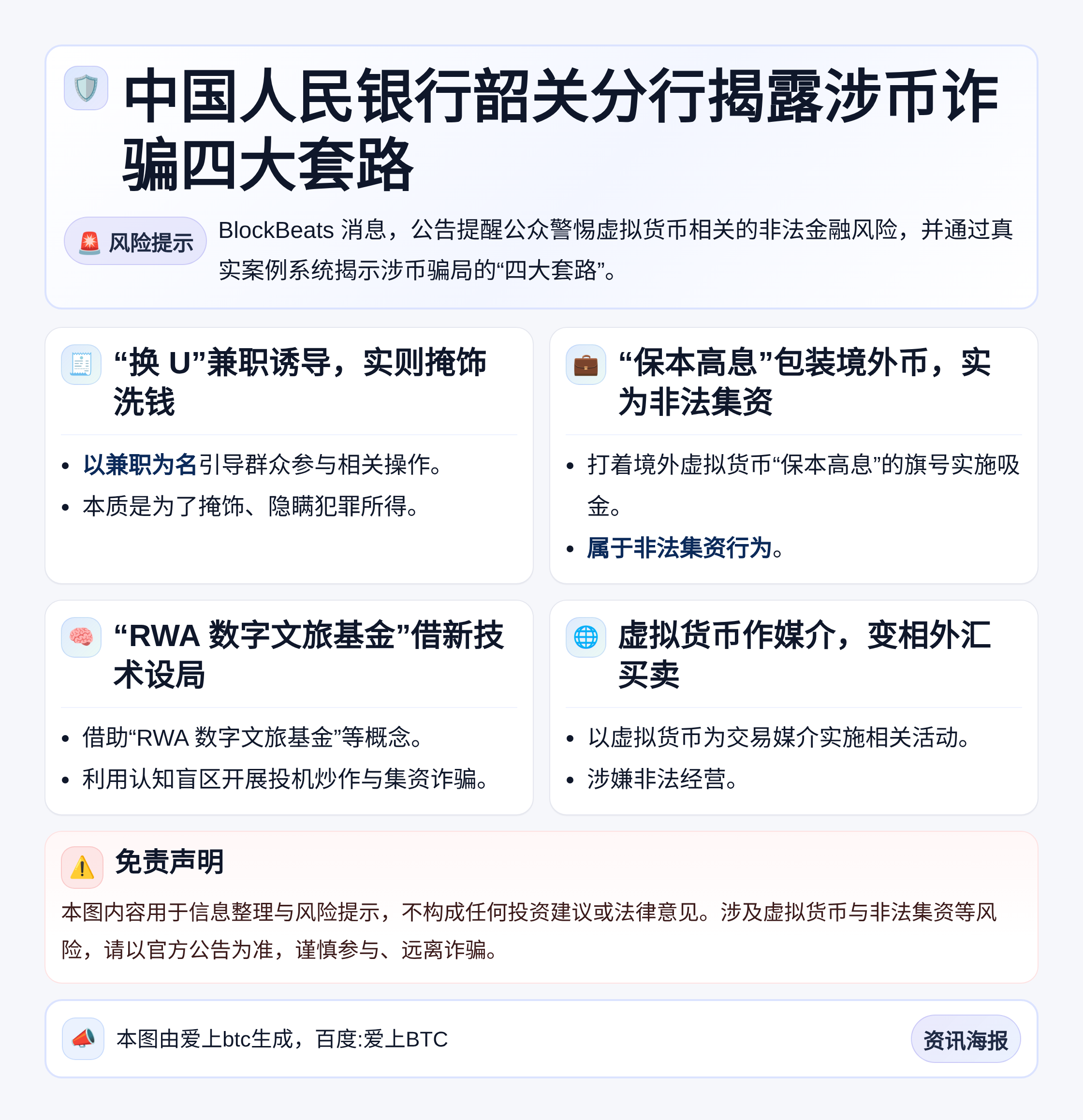 中国人民银行韶关分行揭露涉币诈骗四大套路