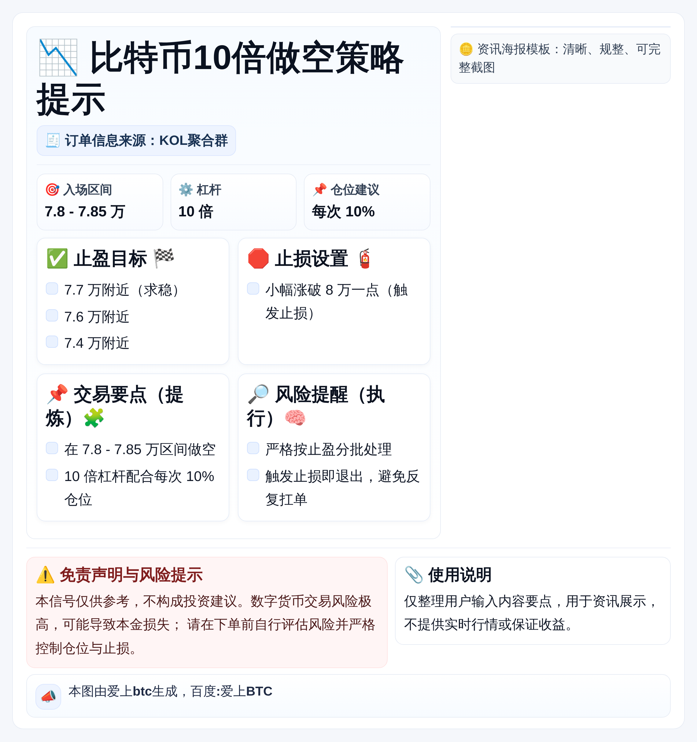 2026-04-17 13:22:44 比特币10倍做空策略提示