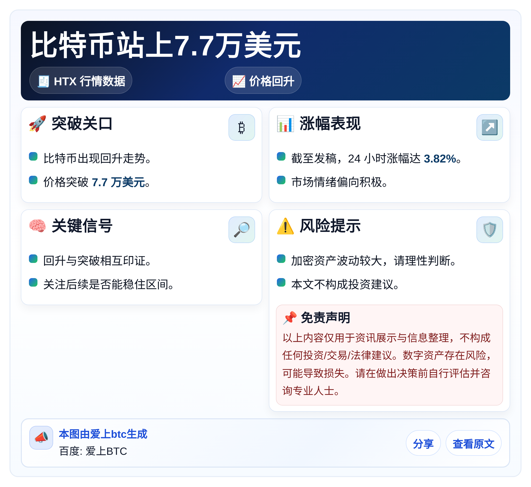 比特币站上7.7万美元