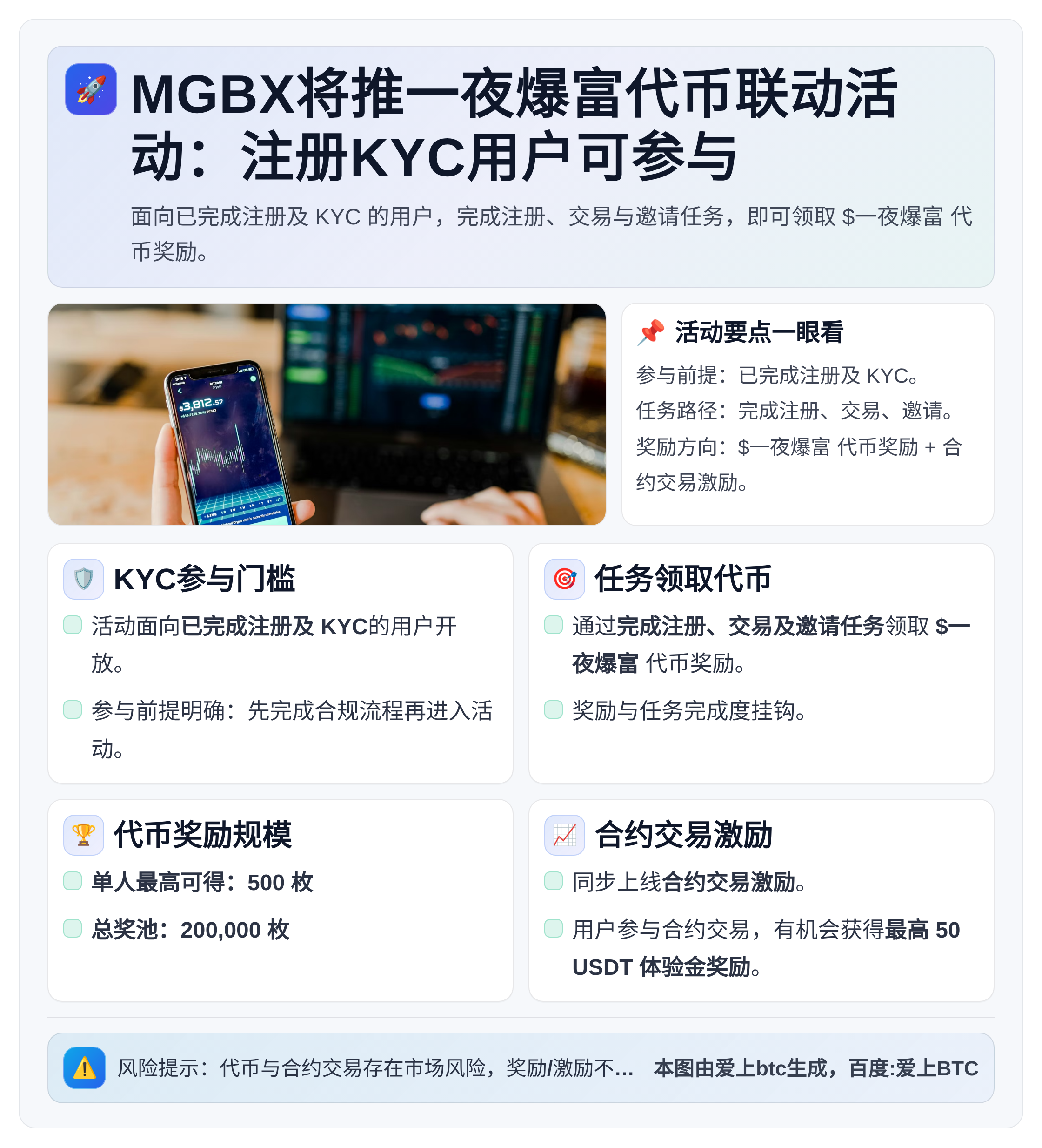 MGBX将推一夜爆富代币联动活动：注册KYC用户可参与