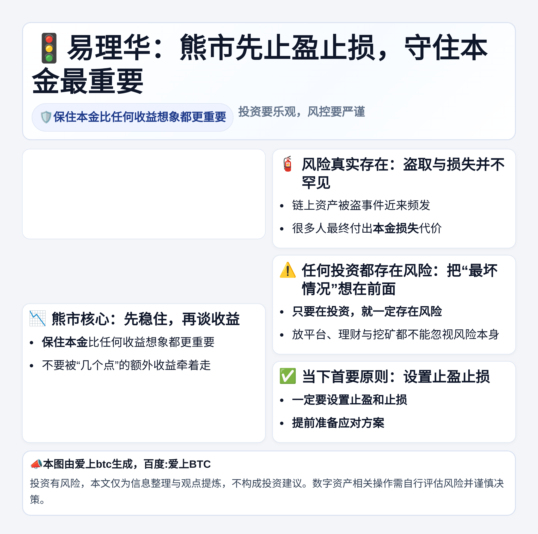 易理华：熊市先止盈止损，守住本金最重要