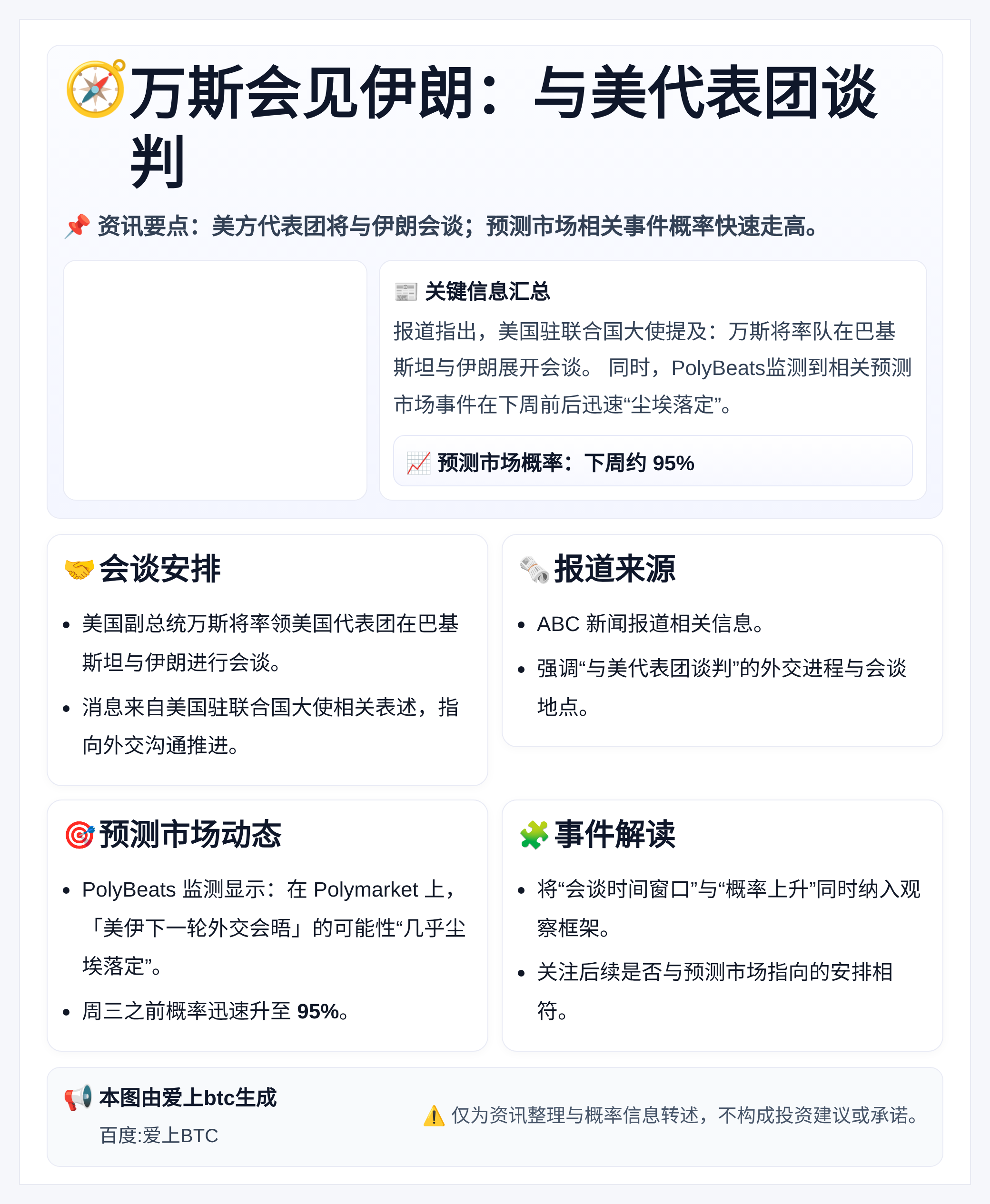 万斯会见伊朗：与美代表团谈判