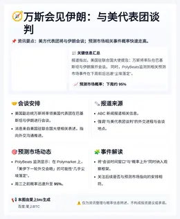 万斯会见伊朗：与美代表团谈判