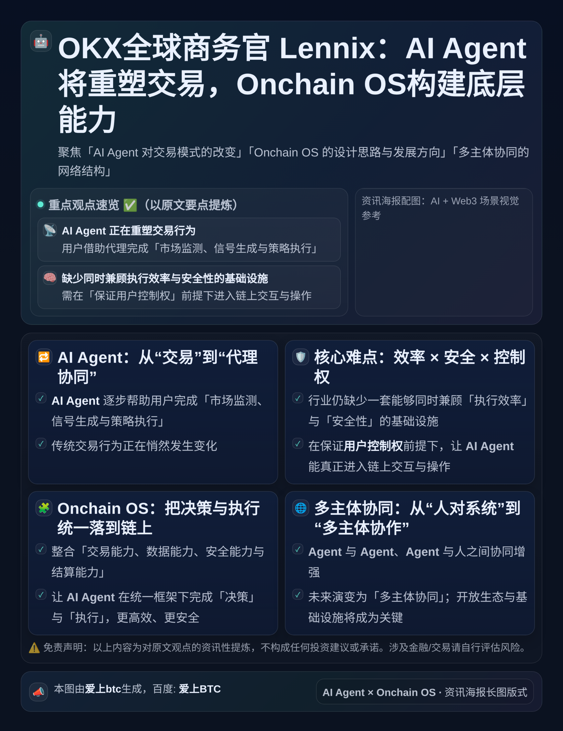 OKX全球商务官Lennix：AI Agent将重塑交易，O