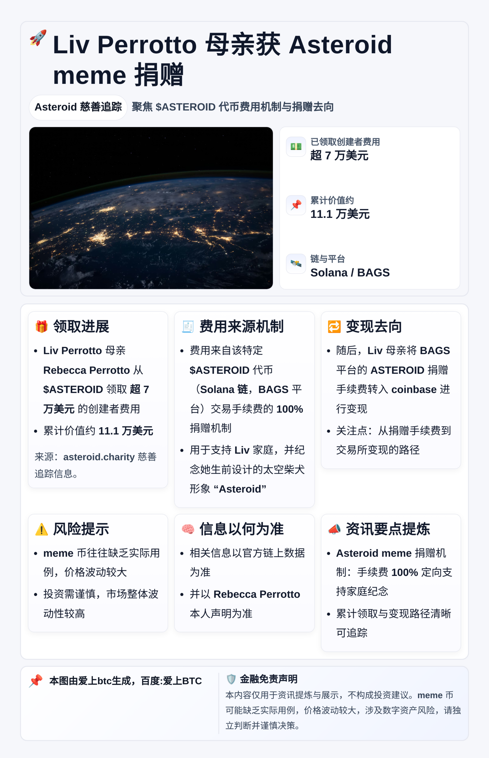 Liv Perrotto母亲获Asteroid meme捐赠