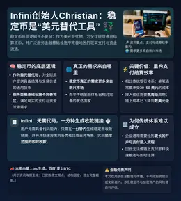 Infini创始人Christian：稳定币是美元替代工具，