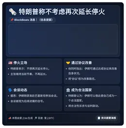 特朗普称不考虑再次延长停火