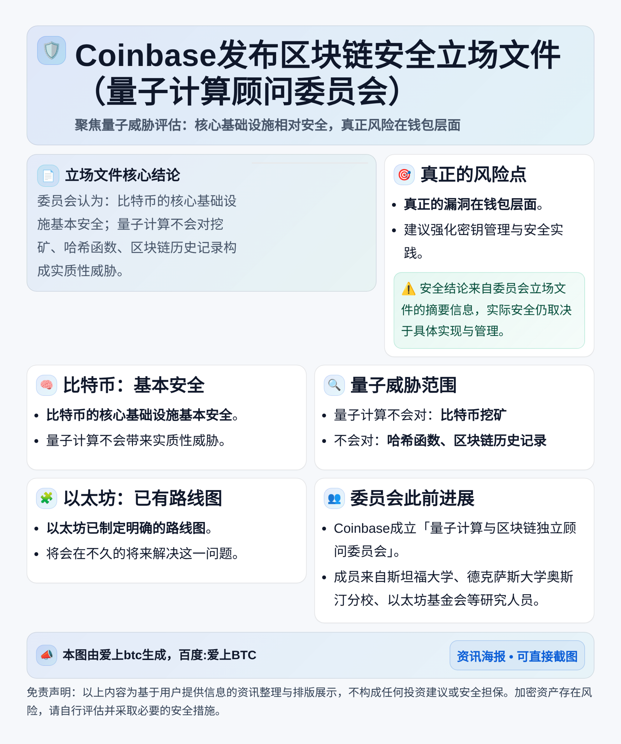 Coinbase发布区块链安全立场文件（量子计算顾问委员会）