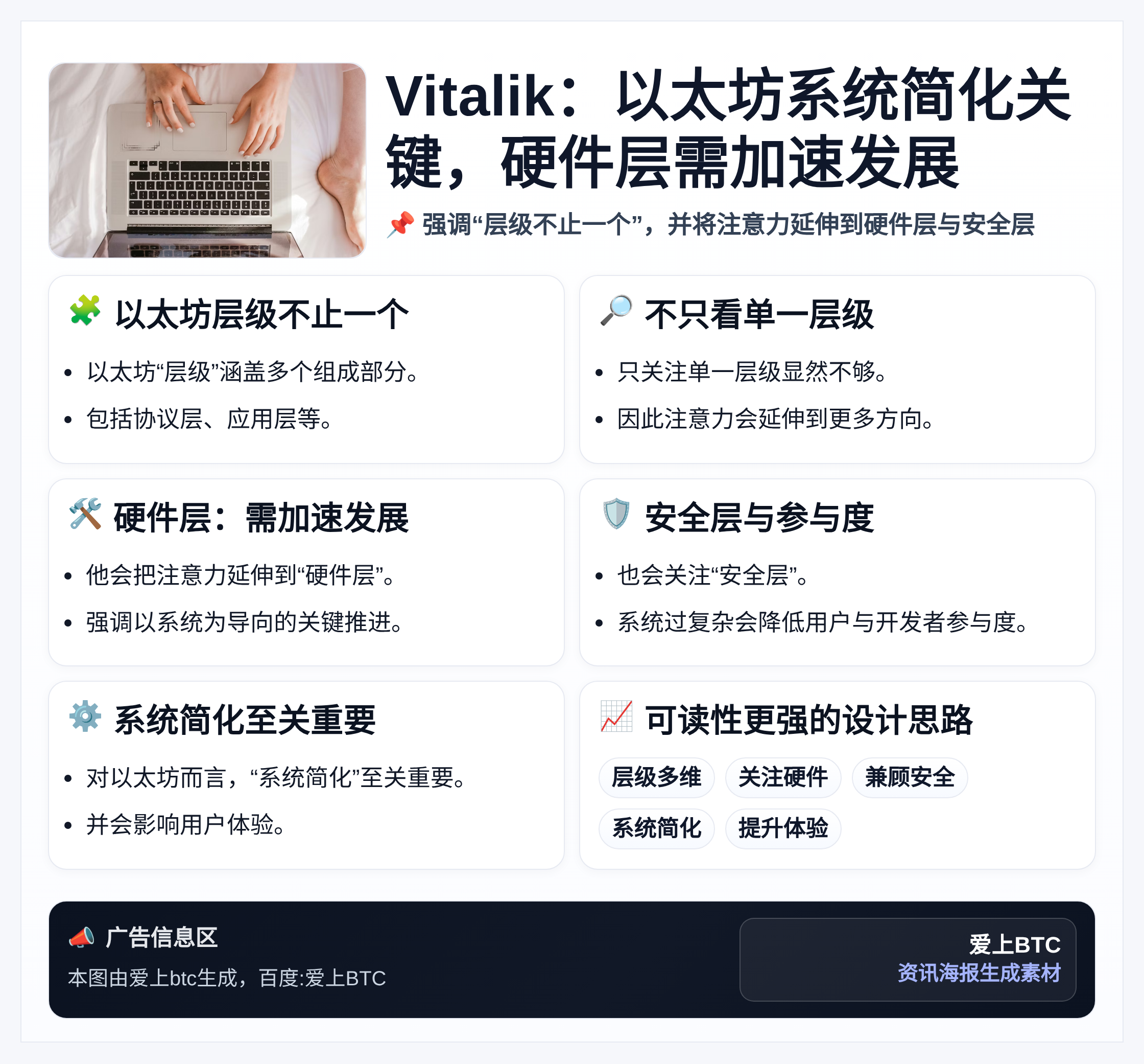Vitalik：以太坊系统简化关键，硬件层需加速发展