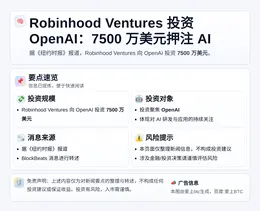 Robinhood Ventures投7500万美元押注Op