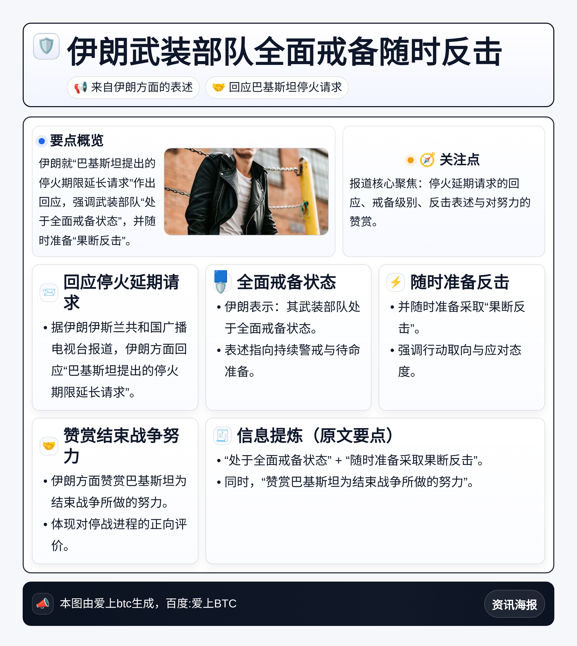 伊朗武装部队全面戒备随时反击