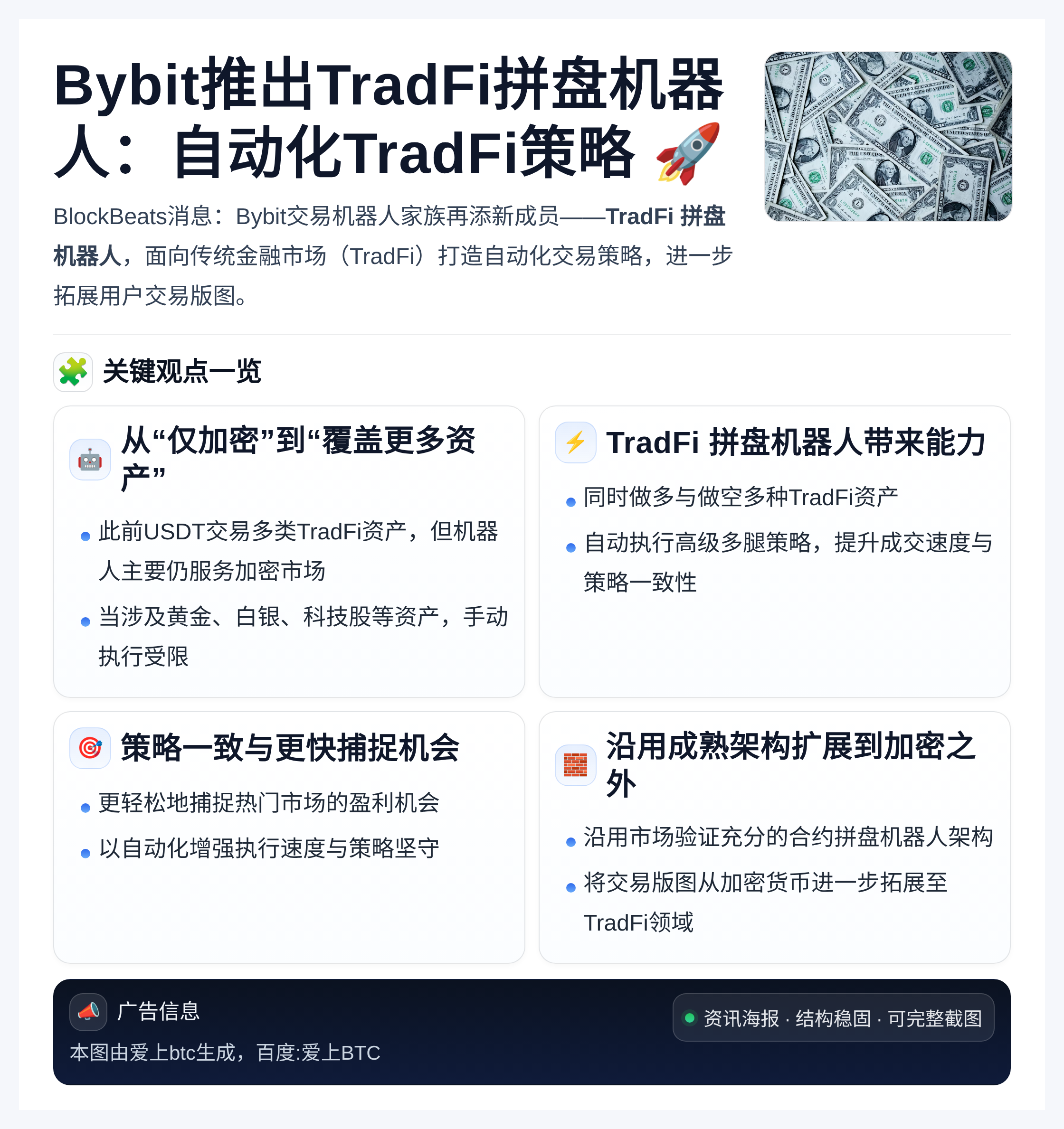 Bybit推出TradFi拼盘机器人：自动化TradFi策略