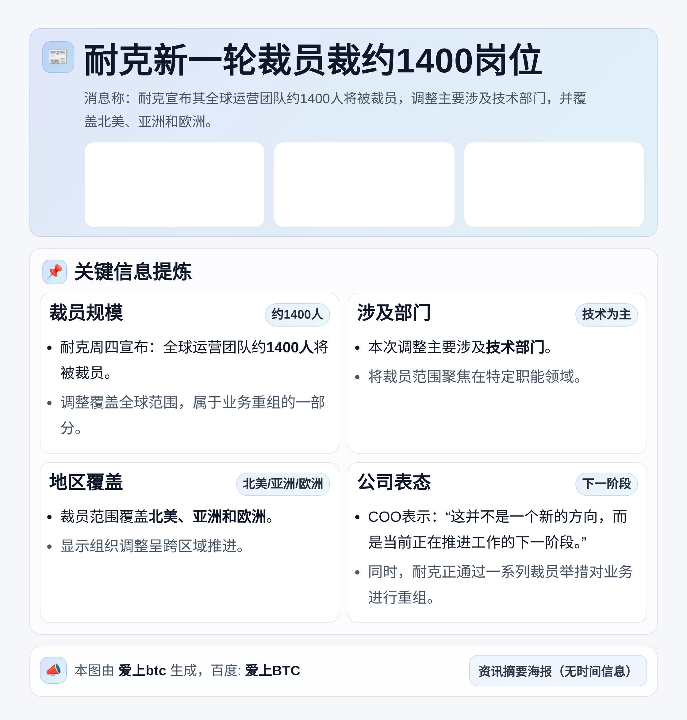 耐克新一轮裁员裁约1400岗位