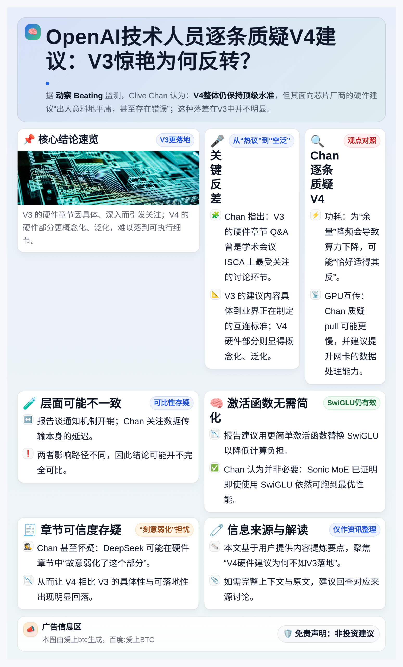 OpenAI技术人员逐条质疑V4建议：V3惊艳为何反转？