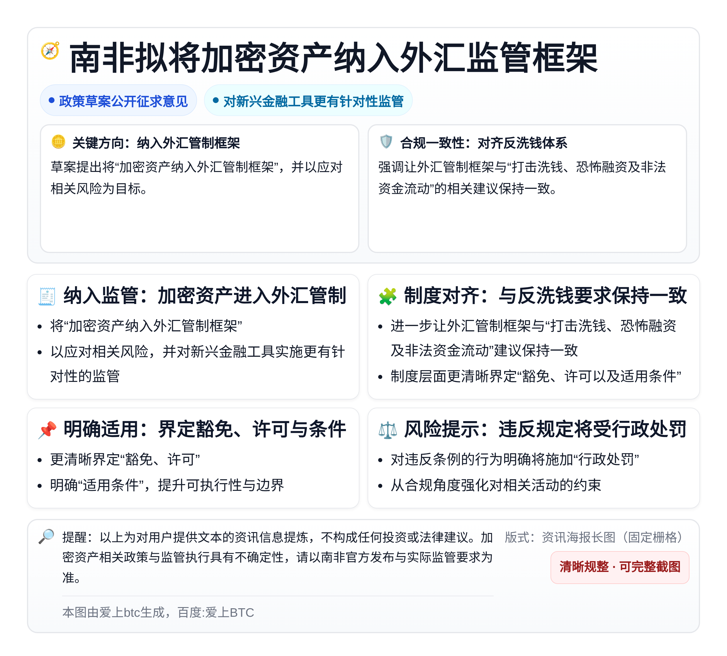 南非拟将加密资产纳入外汇监管框架