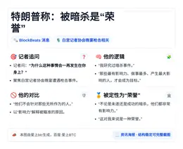 特朗普称：被暗杀是“荣誉”