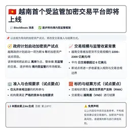 越南首个受监管加密交易平台即将上线