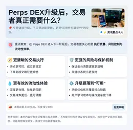 Perps DEX升级后，交易者真正需要什么？